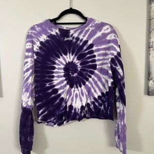 Lakers tie dye long sleeve shirt